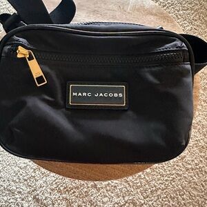 Marc Jacobs Black Belt Bag with Gold Accents